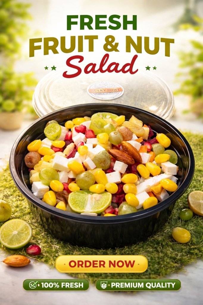 Fresh Fruit & Nut Salad Bulky Bowl